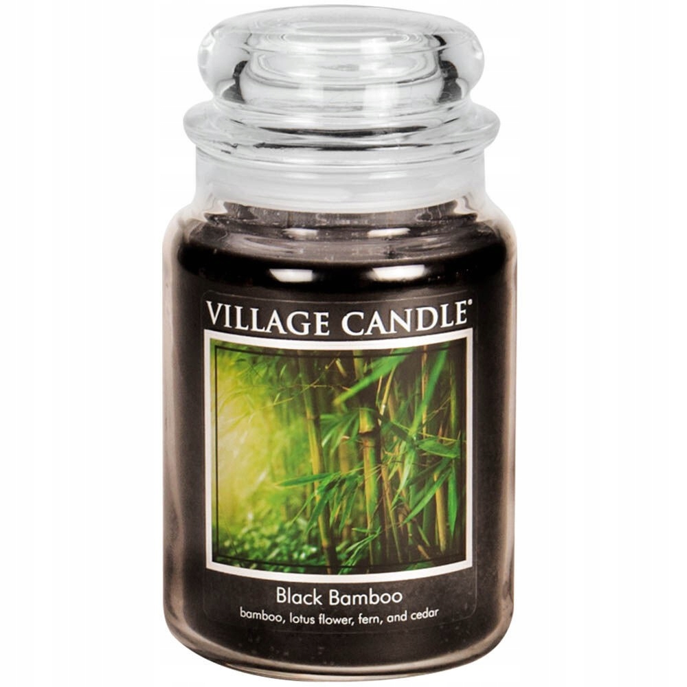 Velká svíčka Black Bamboo Village Candle