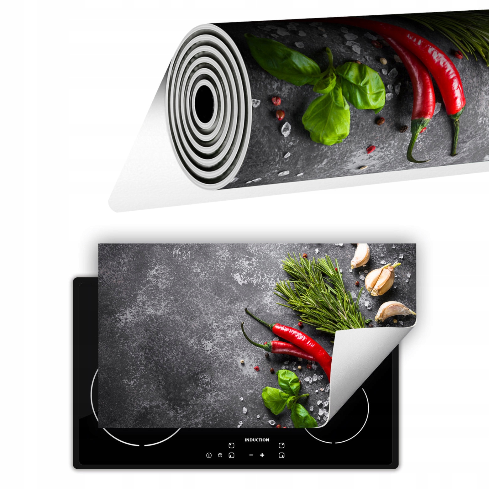 Vinylová Krytka Na Sporák 90x52 Chilli koření