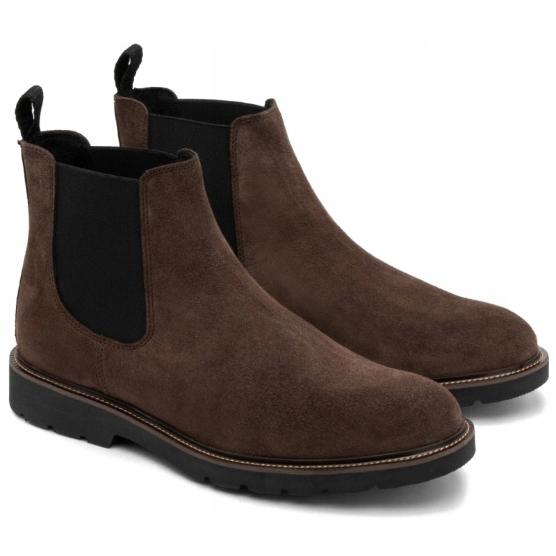 Pánské lodičky Ryłko X2VF8_A_ 2TAF Brown hnědé Velurová Kůže VEL.44