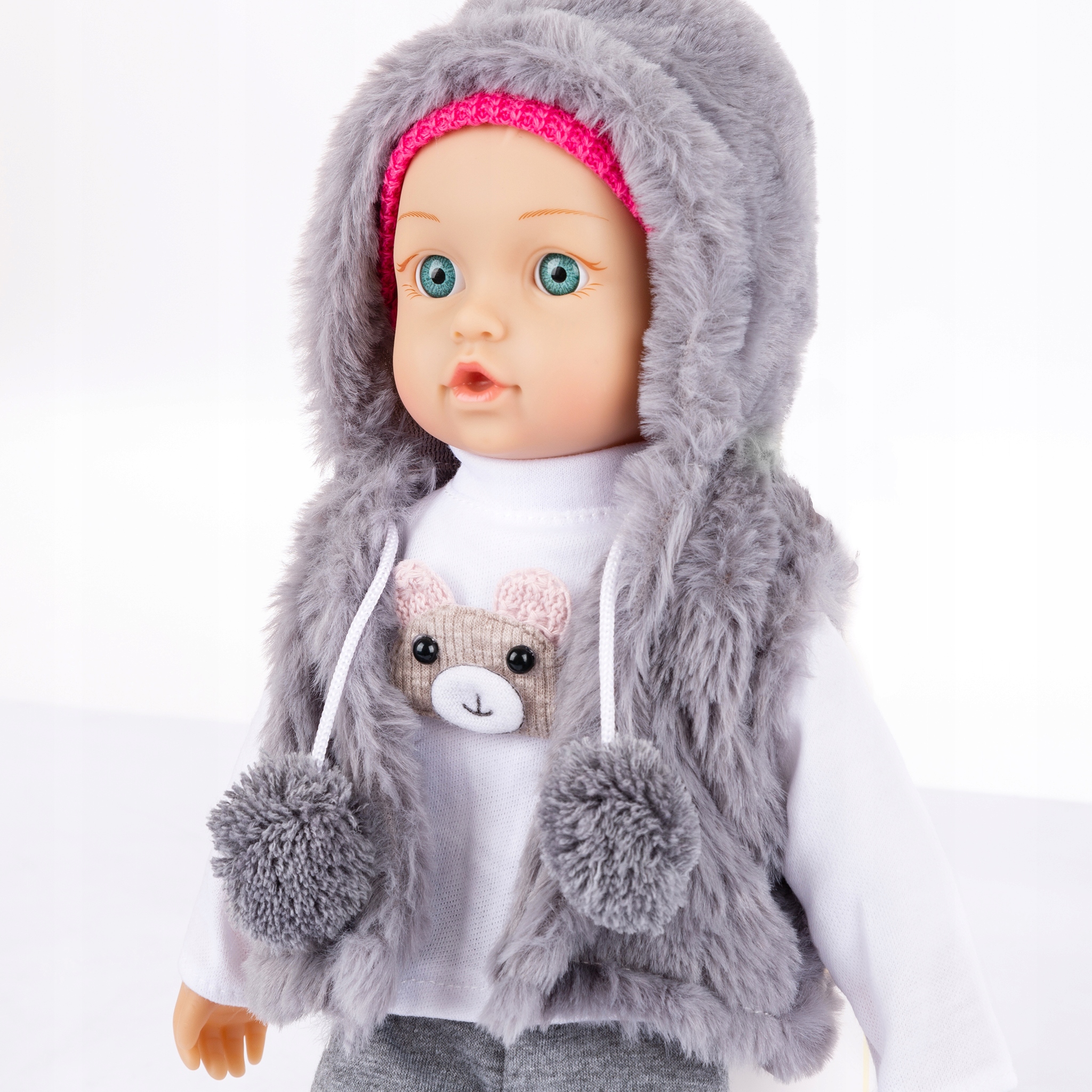 LALKA INTERAKTYWNA BOBAS KINDERPLAY MÓWI ŚMIEJE SIĘ PŁACZE UBRANKA Seria LALKA