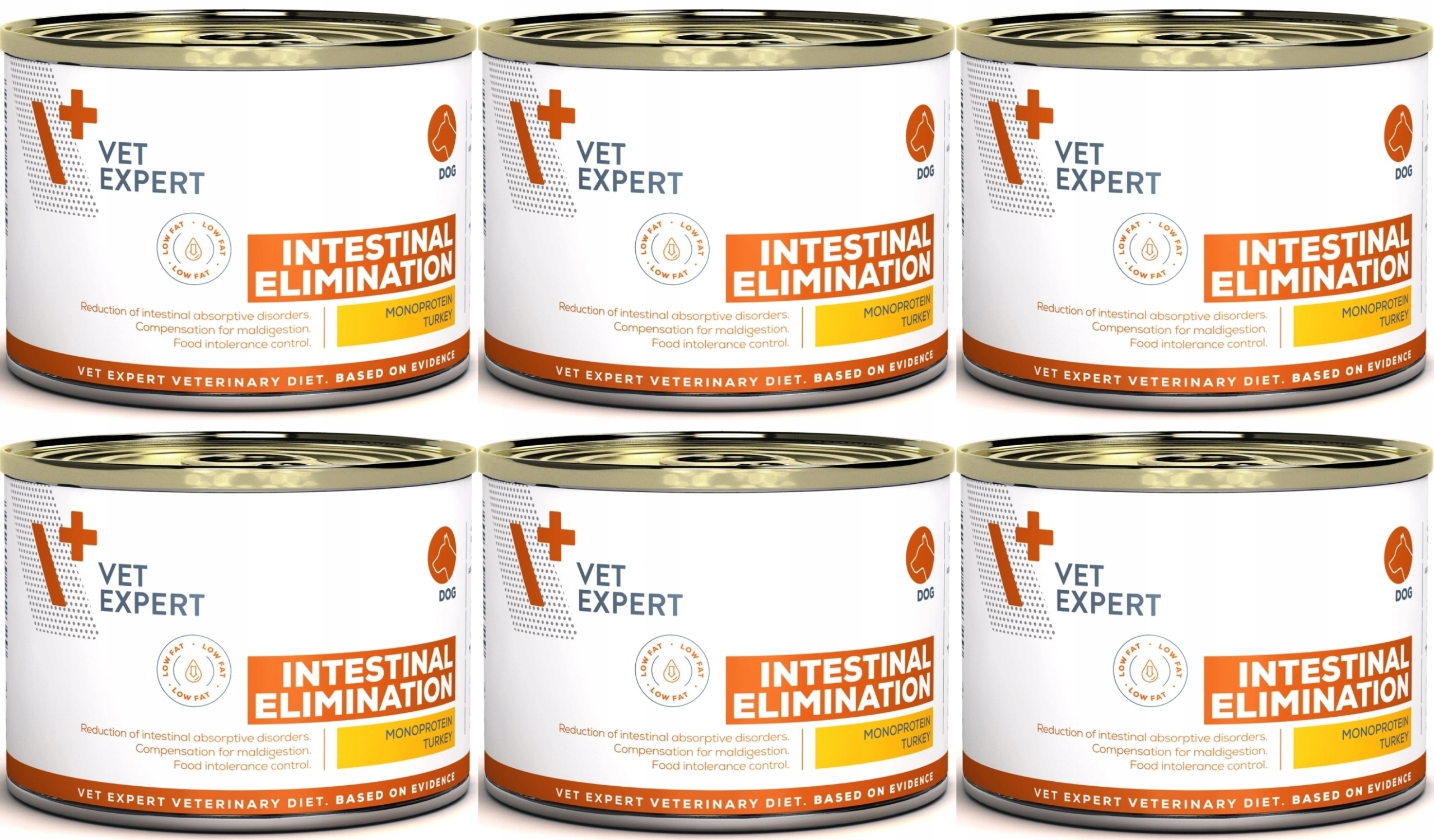 Levně 4T VetExpert Dog Intestinal Elimination Low Fat 6 x 200 g
