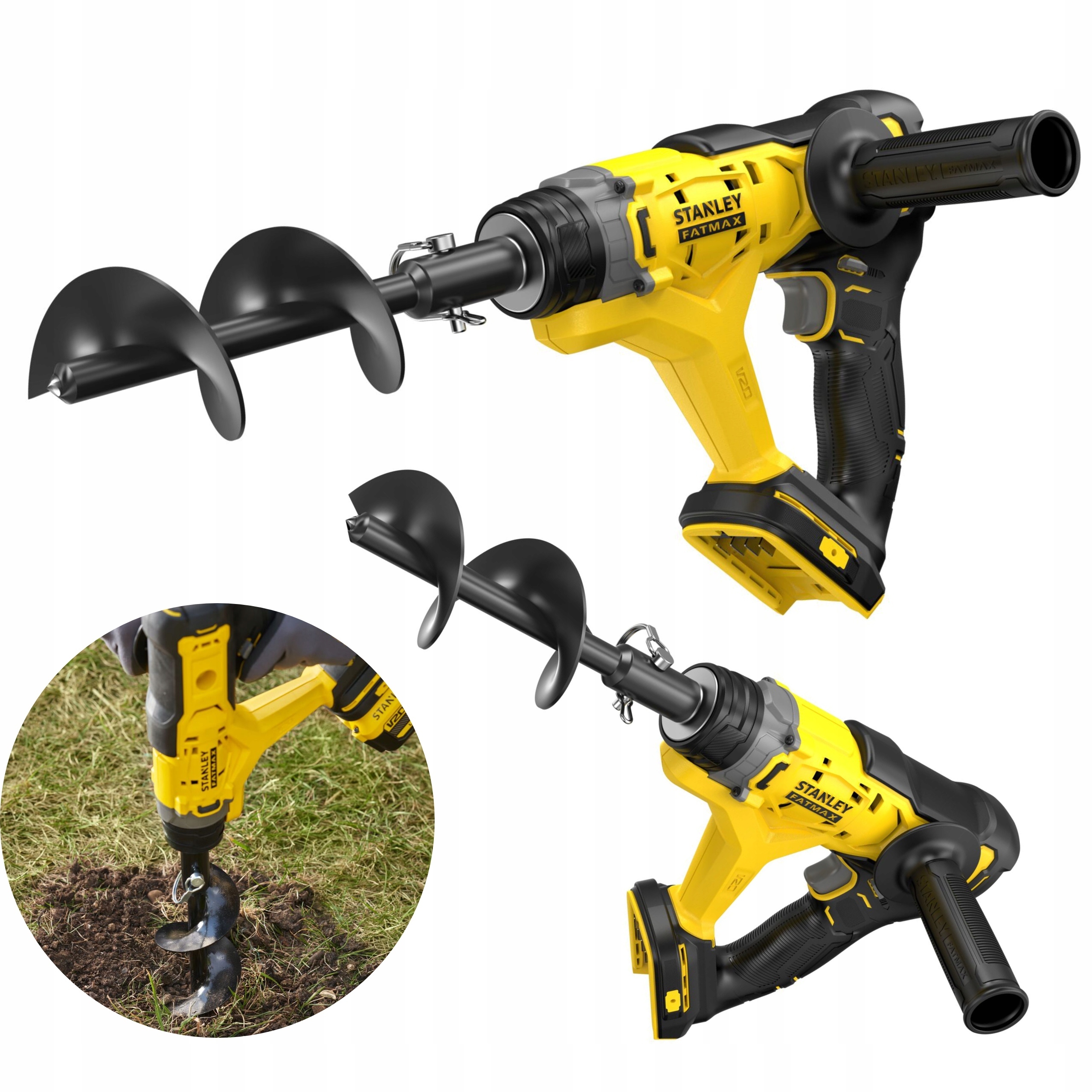 STANLEY WIERTNICA GLEBOWA AKUMULATOROWA 18V SERIA V20 SFMCGA75M ŚWIDER