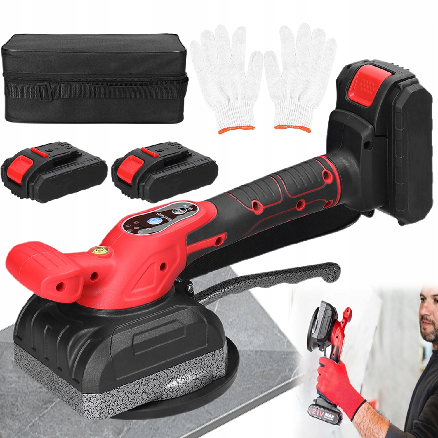 Elektrický vibrátor pro vyrovnávání dlaždic 50 kg Síly 5 stupňů nastavení