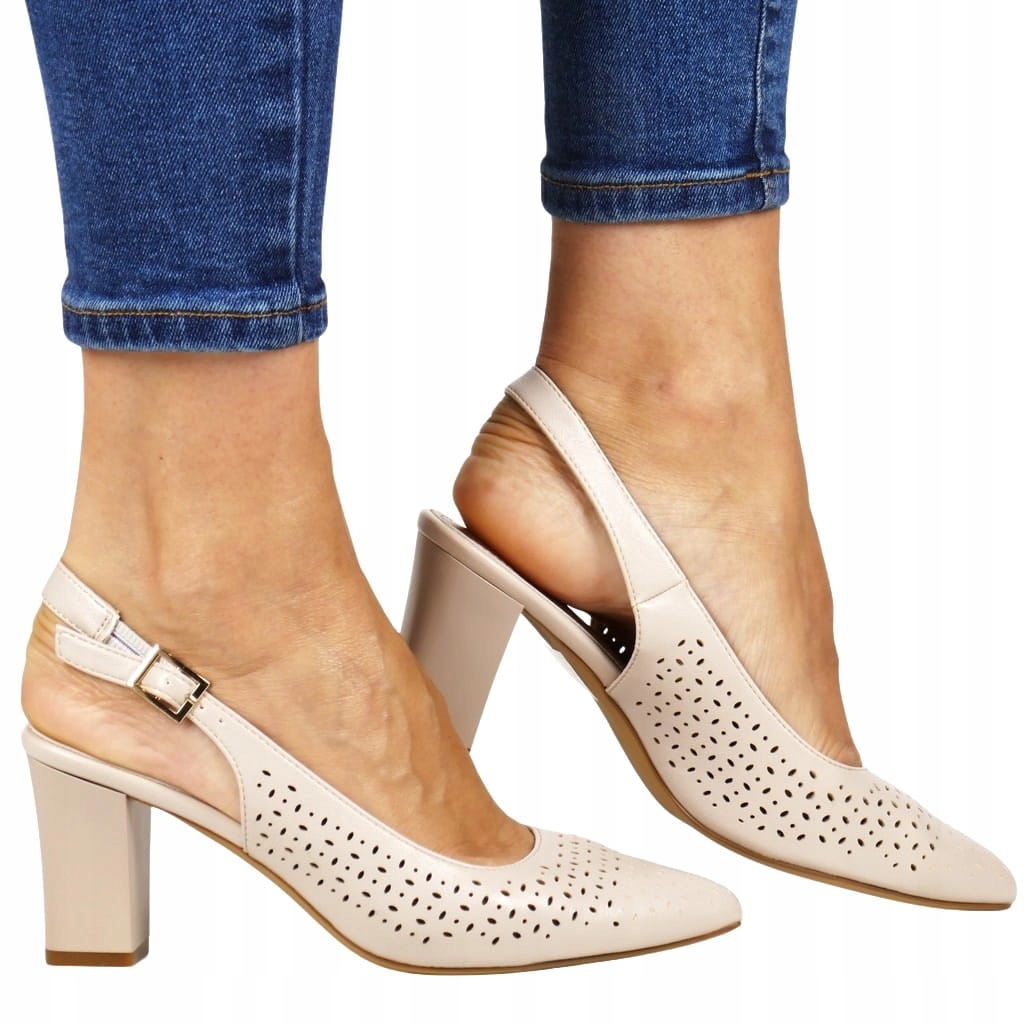 Dámské Lodičky Na Podpatku Bez Paty Tělové Nové Barvy Top