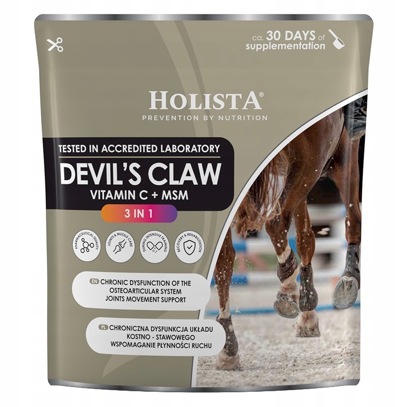 Holista Equine Devils Clav 3v1 500g Podpora kloubů a svalů koní a poníků