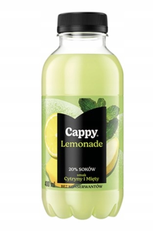 Cappy Lemonade Neperlivý nápoj s příchutí citronu a máty 12 x 400 ml