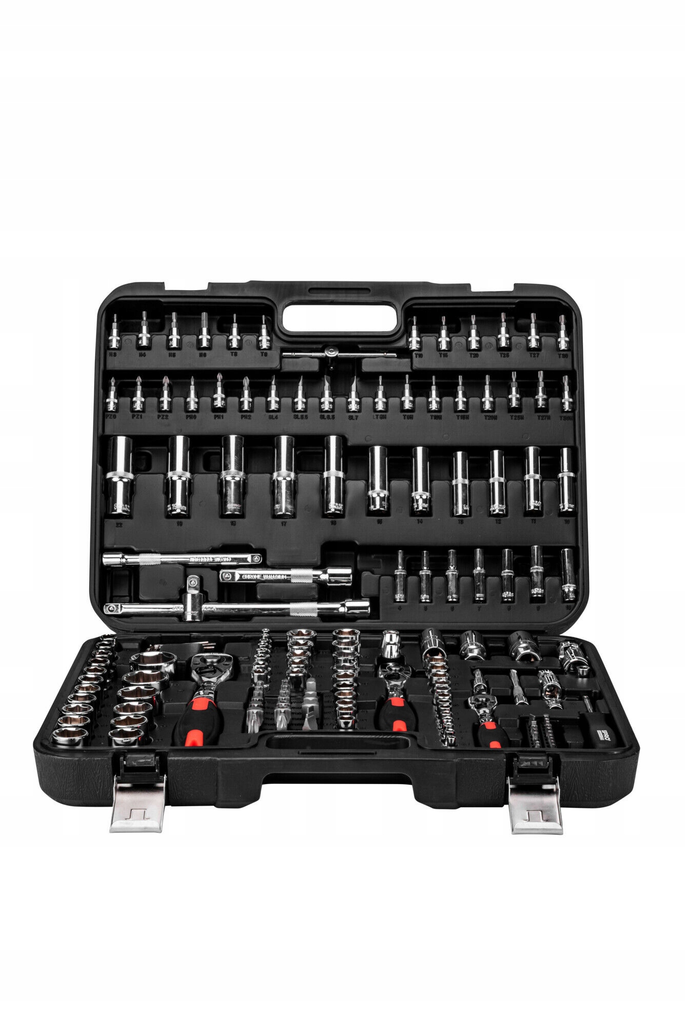 Sada nástrčných kľúčov s hrkálkami 1/2" 3/8" 1/4" 172 Ks PRO-WK428
