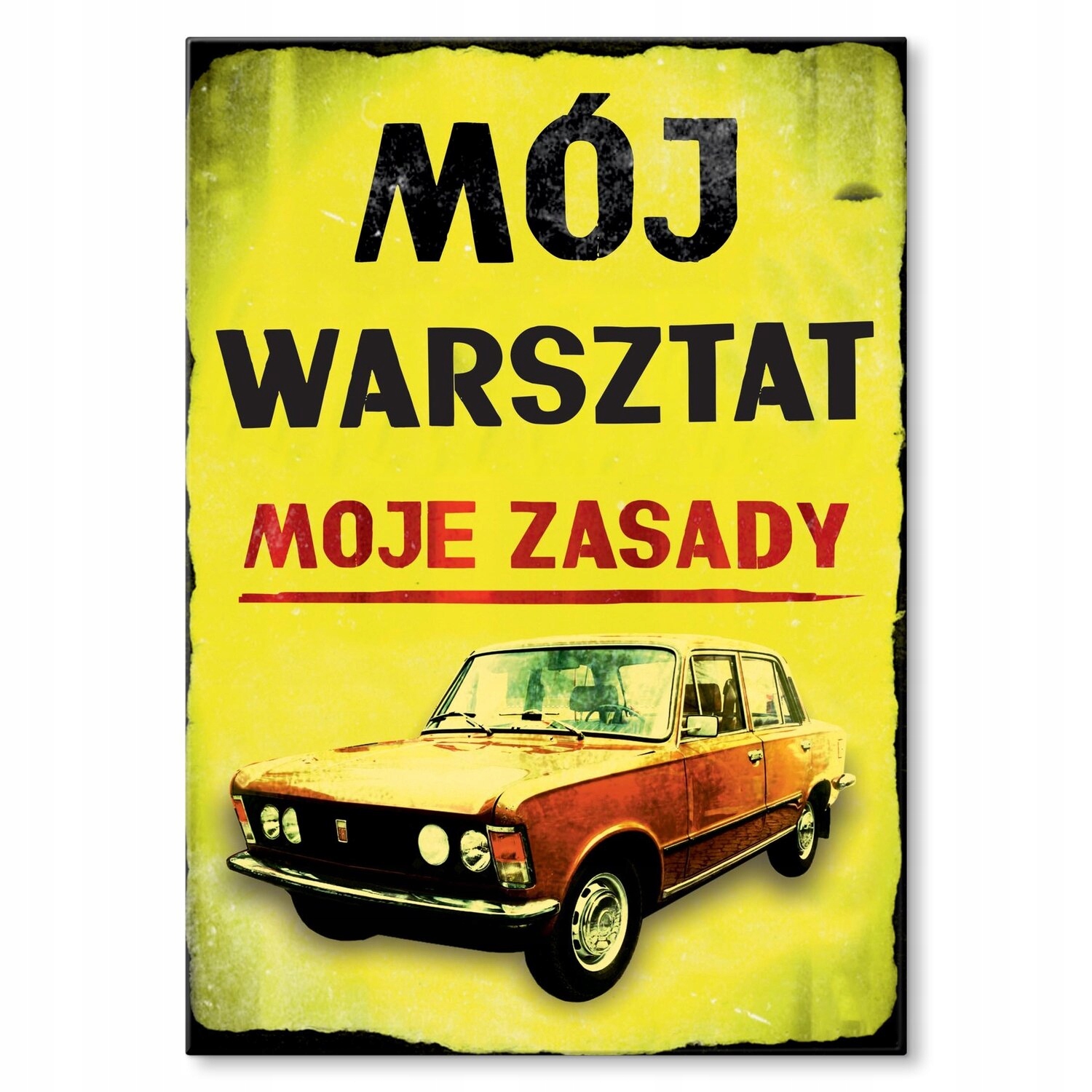 Kovový plakát Moje dílna 125p Dárek 42 x 59 cm