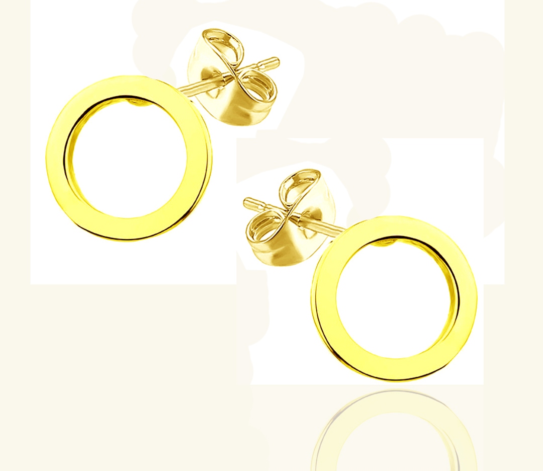 

Kolczyki Celebrytki Koła Ring Coin Srebro 14 MM