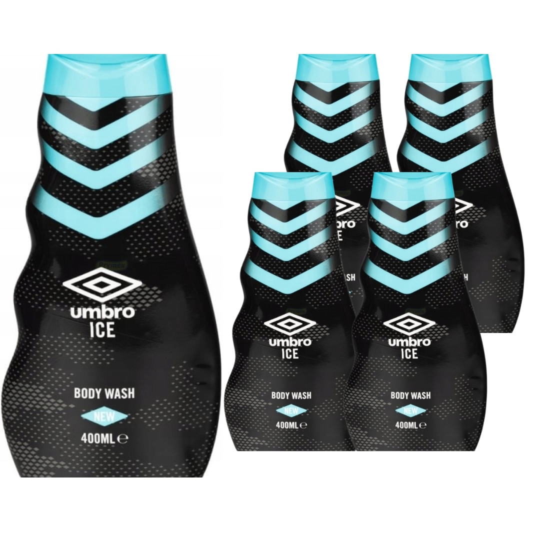 Żel Pod Prysznic UMBRO Męski Umbro Ice Dla Mężczyzn Odświeżający 400 ml x5