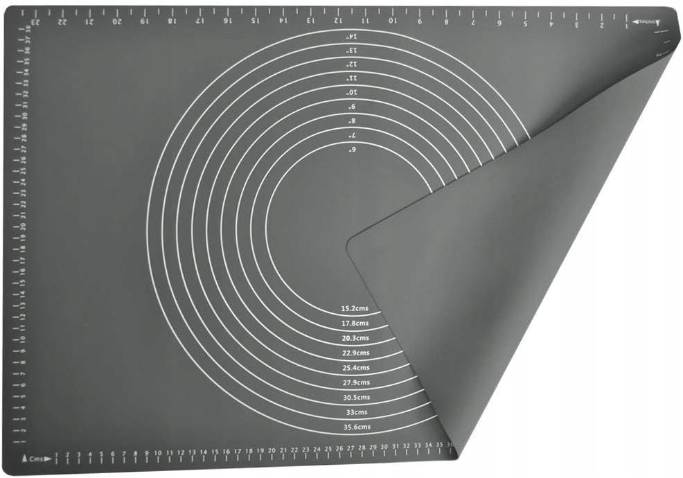 DUŻA STOLNICA SILIKONOWA MATA PODKŁADKA DO CIASTA MĄKI XXL SUPER GRUBA 2MM