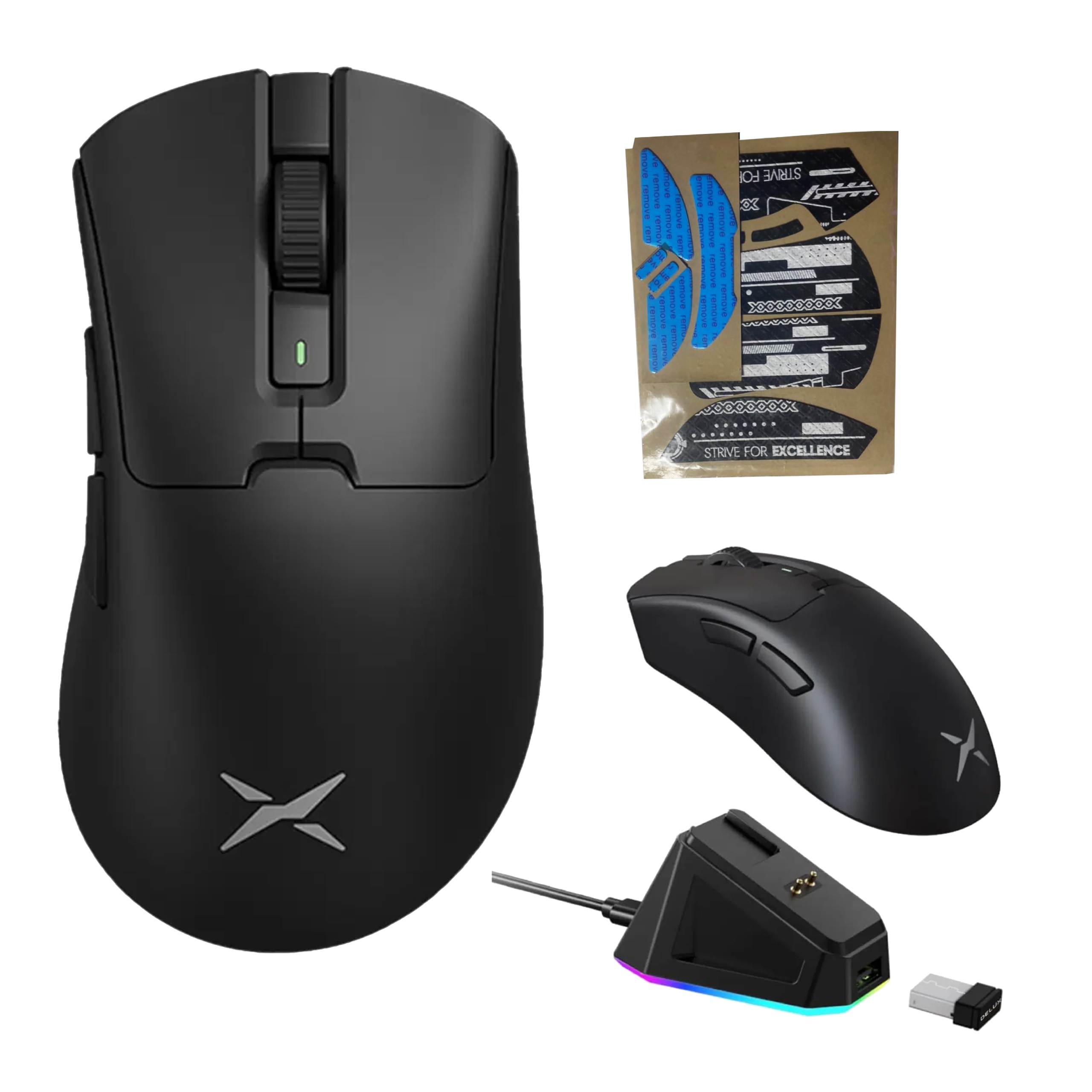 Myszka Bezprzewodowa Komputerowa Pixart PAW3311 12000 Dpi Delux M900