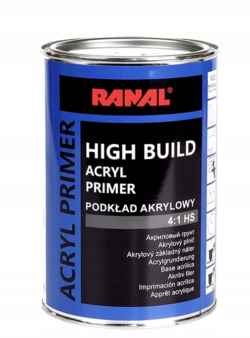 

Ranal Podkład wypełniający Hs High Build 1L szary