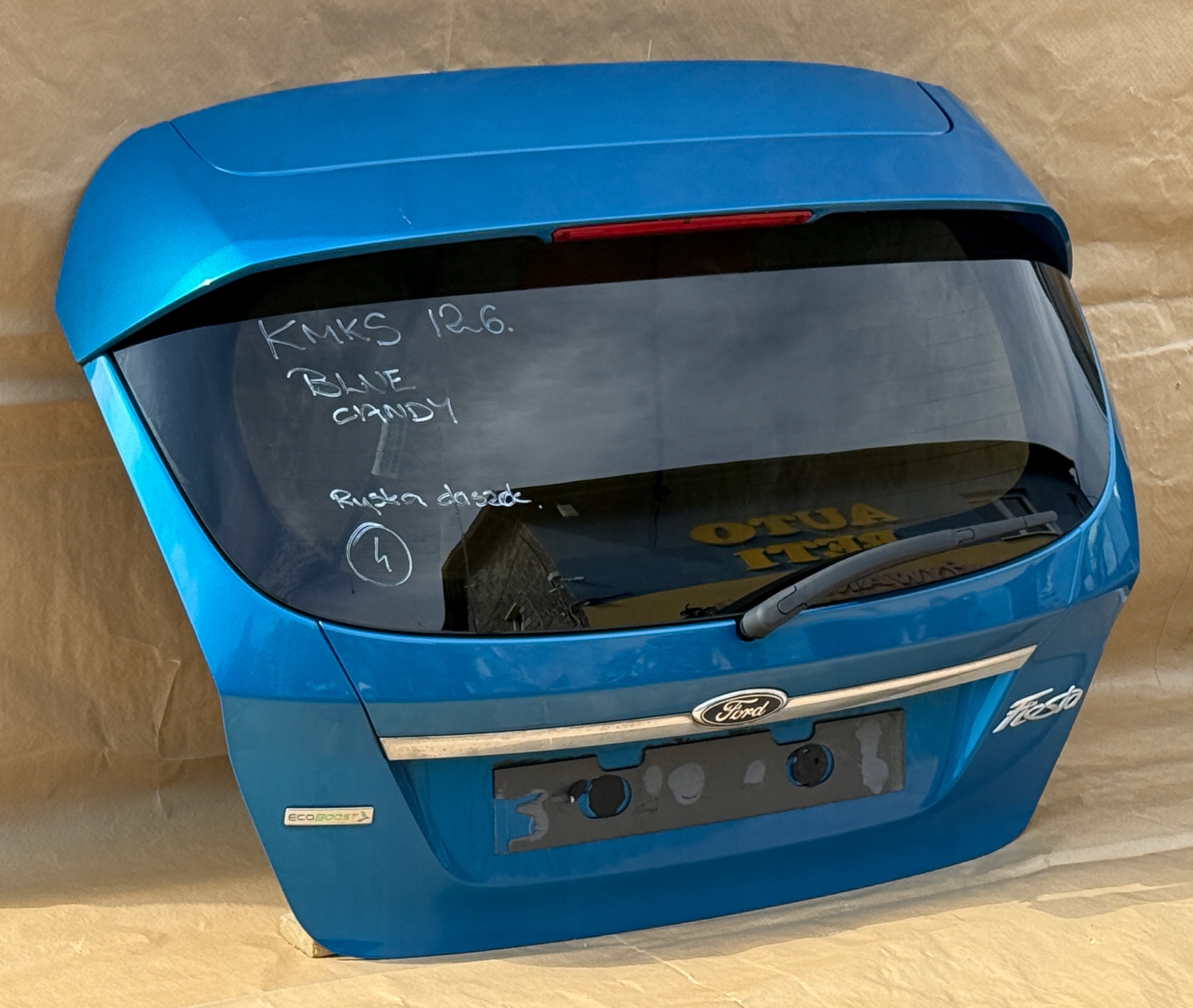 FORD FIESTA MK7 LIFT 2012-2017 boot door BLUE CANDY original