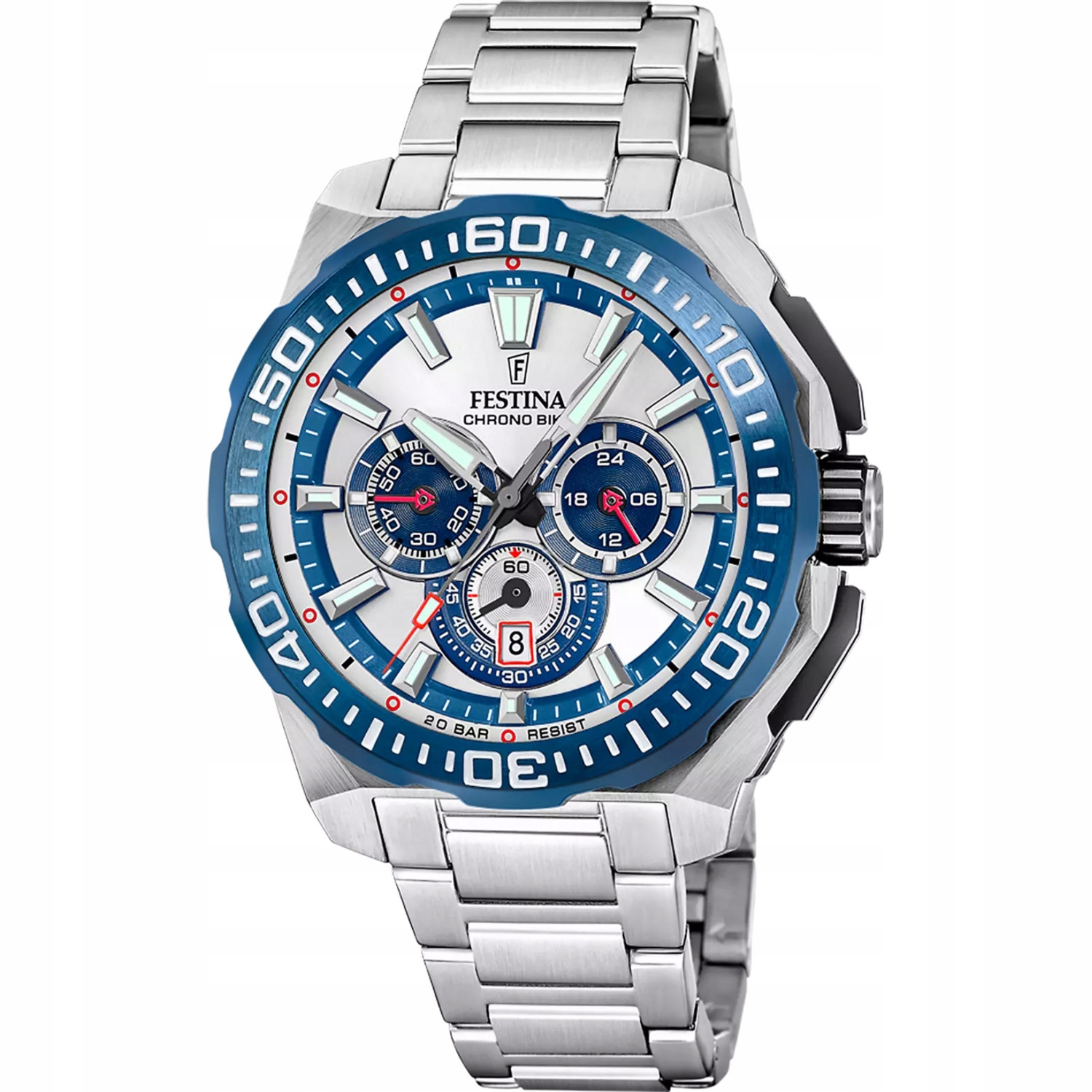 Pánské Hodinky Festina F20724-1 stříbrné