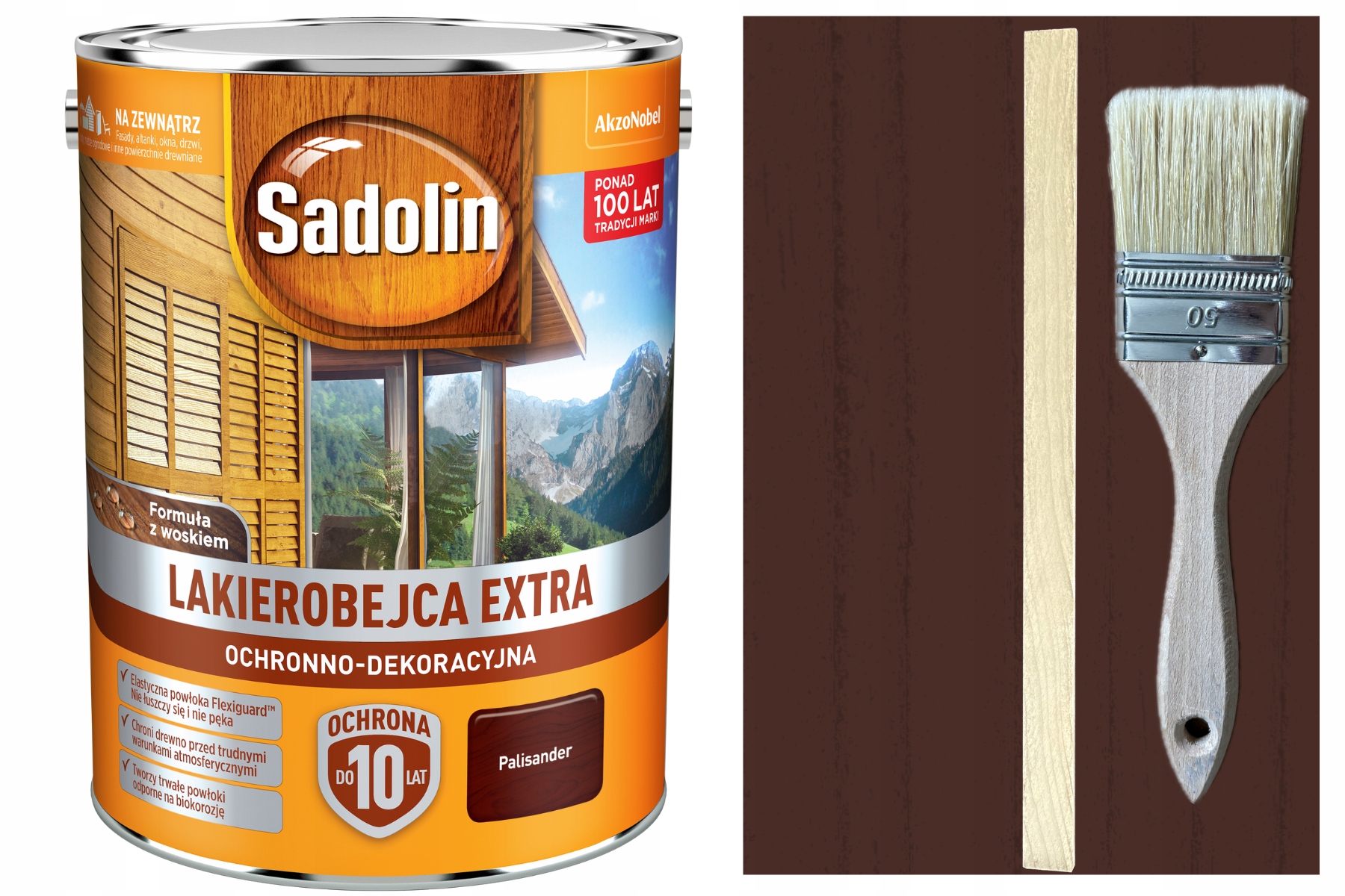 Lakierobejca Extra Ochronno Dekoracyjna Sadolin 5 l Palisander