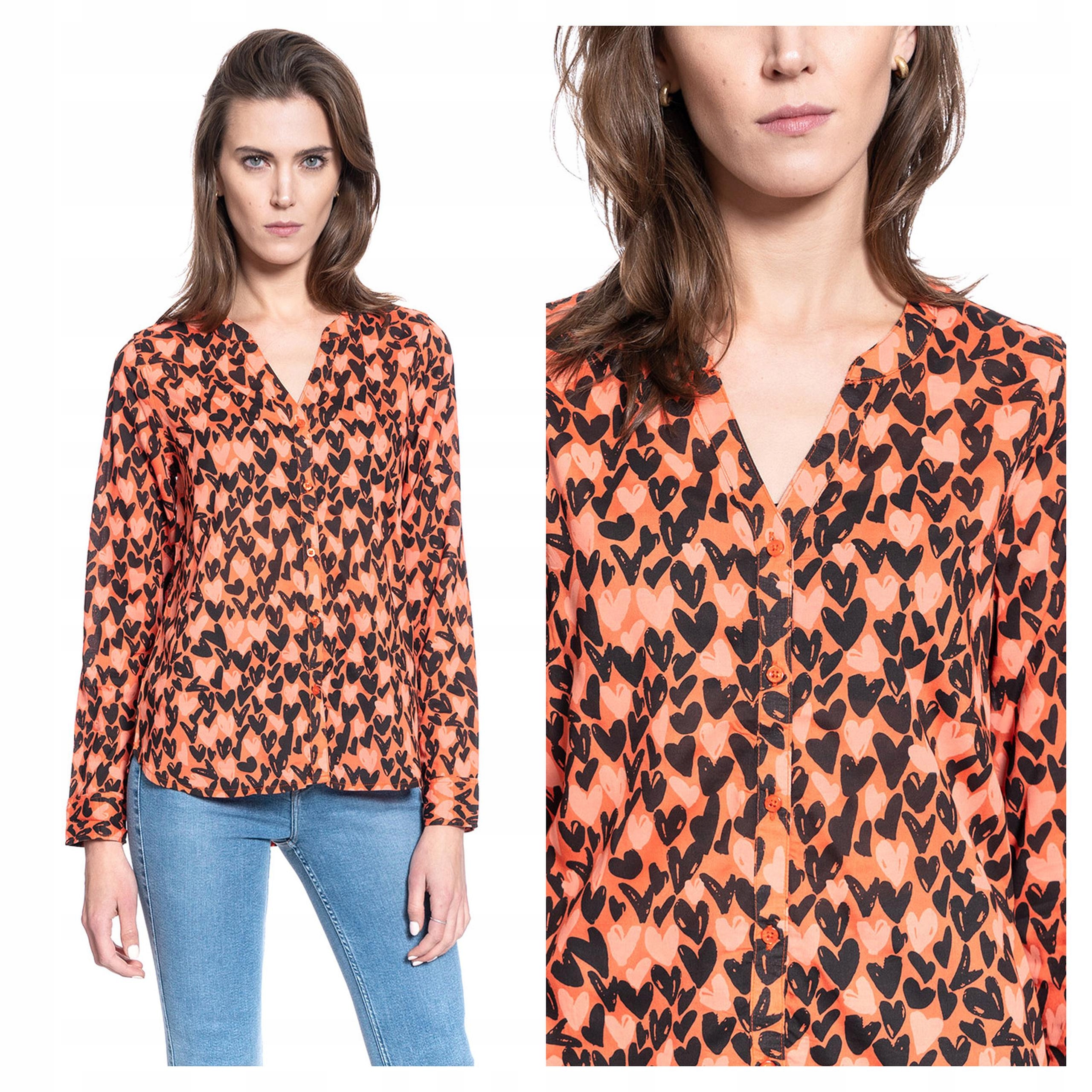 Mustang Emma Dámská Halenka S Srdíčka Rozepínací S