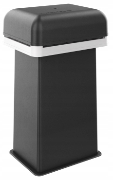 NASADA KOMINOWA PROSTOKĄTNA WYSOKA 434 mm RAL 9005