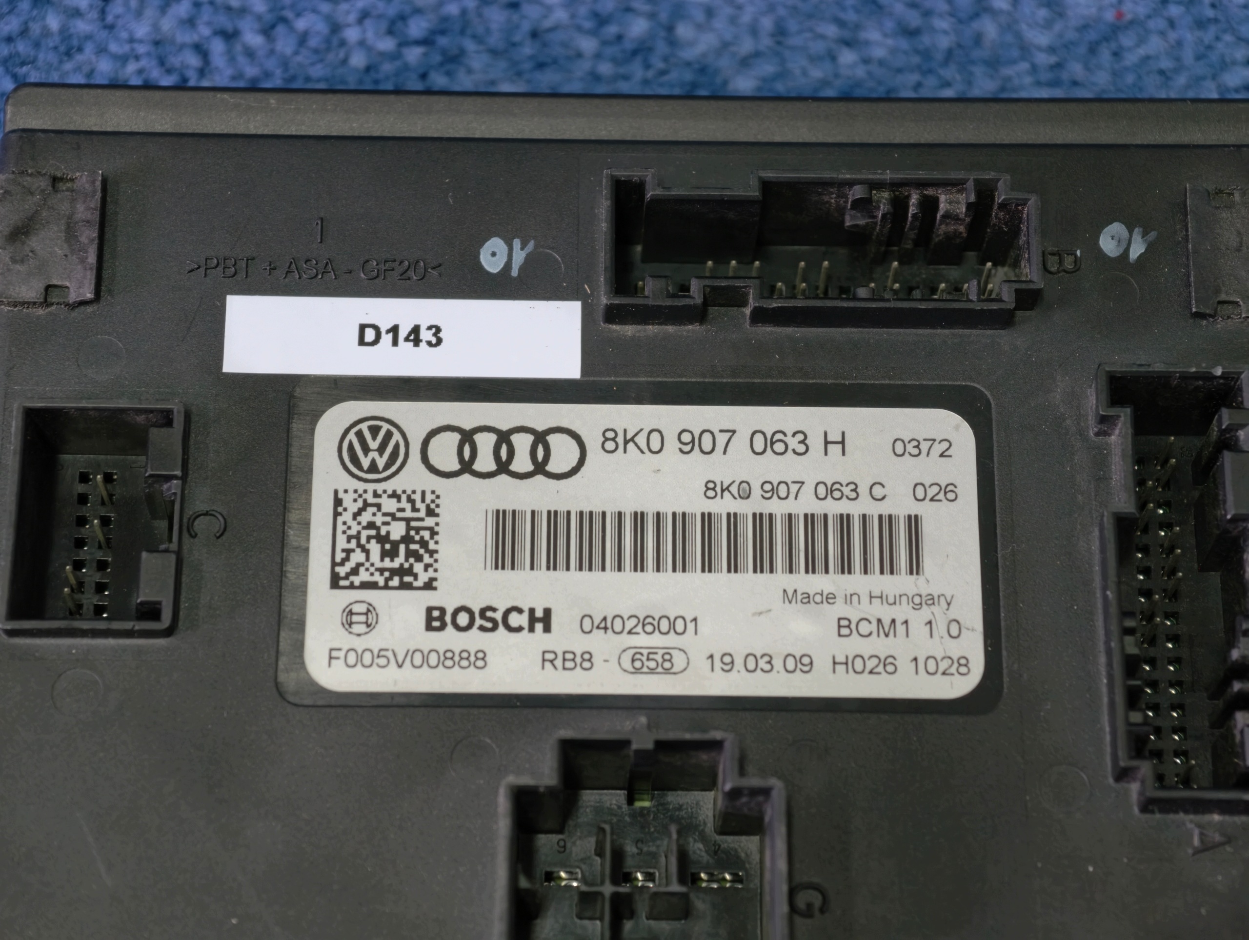 AUDI A4 B8 A5 8T Q5 8R Unité commande confort Original 8K0907063H