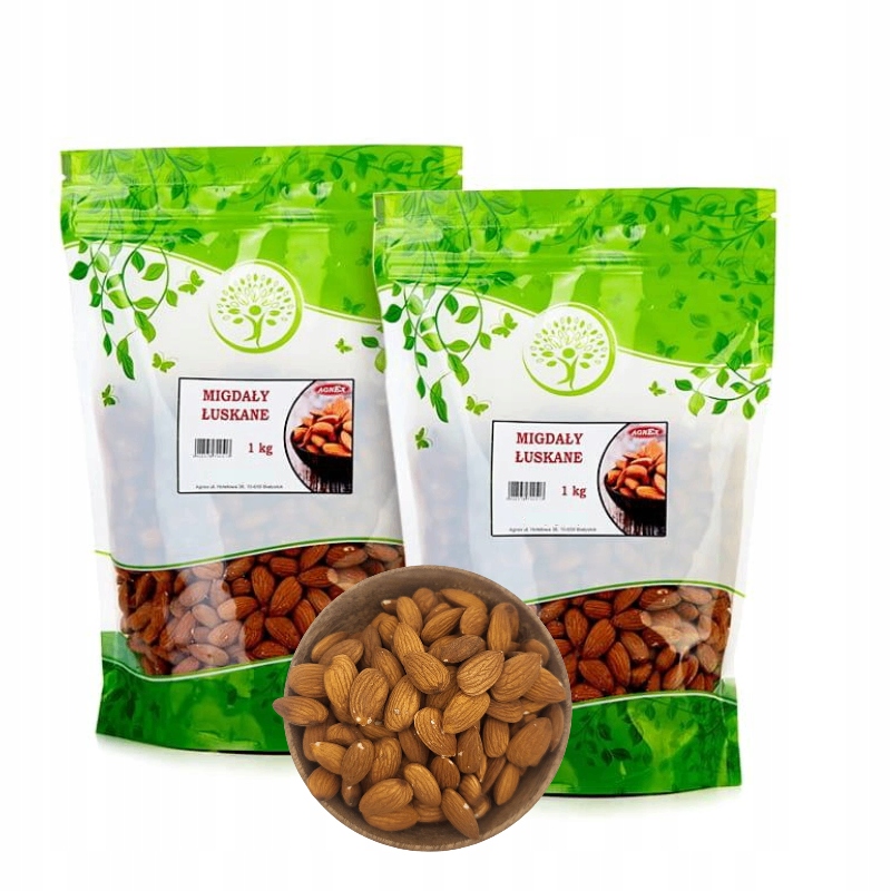 Levně Sada Mandlí 2 x 1 Kg Kalifornské Celé Velké