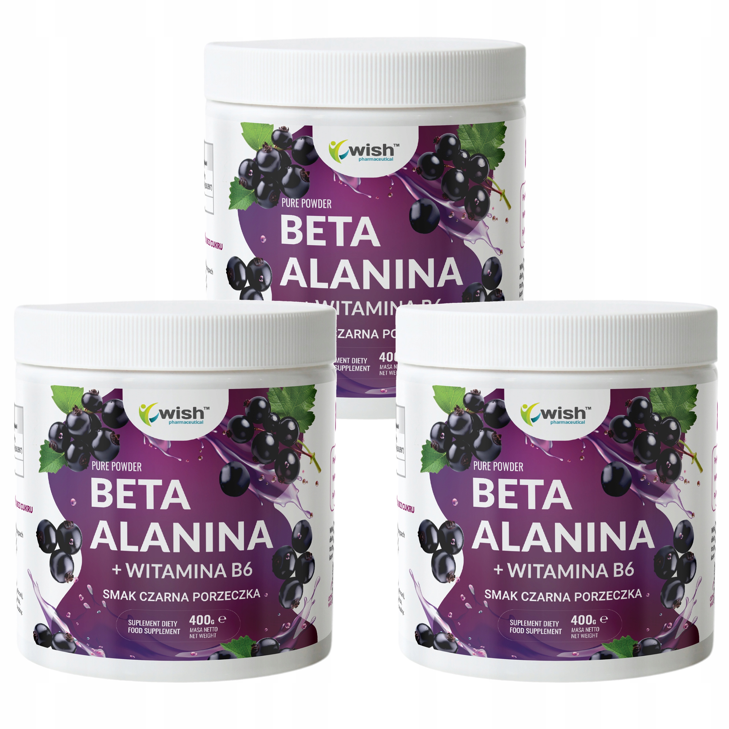 Beta Alanin 1200 g černý rybíz Výdrž Pumpa Povzbuzení Energie