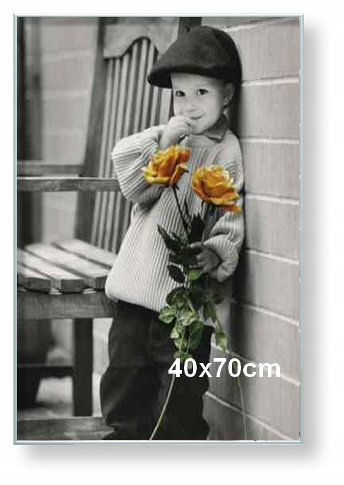 Hliníkový rám pro obraz, fotografii nebo plakát 40x70 cm, stříbrný matný