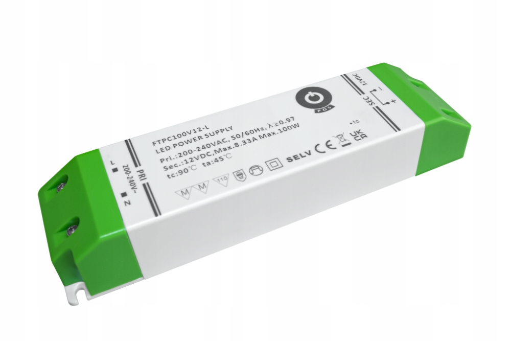 Led zdroj Pos 12V/7.5A 90W kompaktní nábytkový Pfc FTPC100V12-L