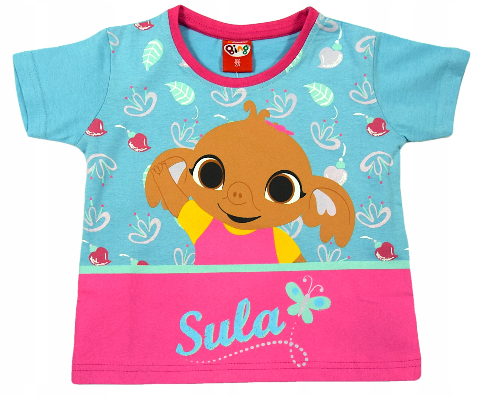 

Bluzka T-shirt Koszulka Bing Liście Błękit 110