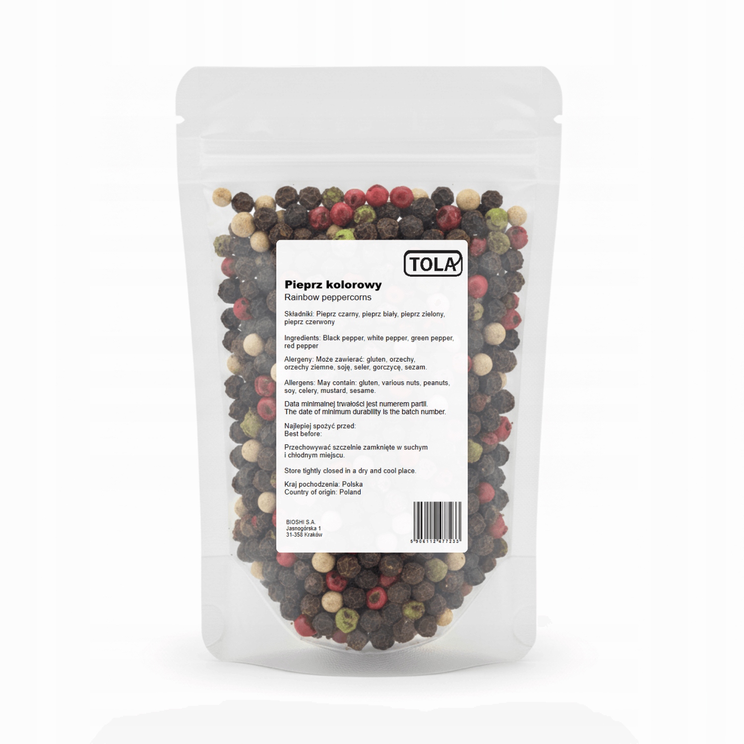 Levně Pepř barevný 1 kg – aromatické koření Tola