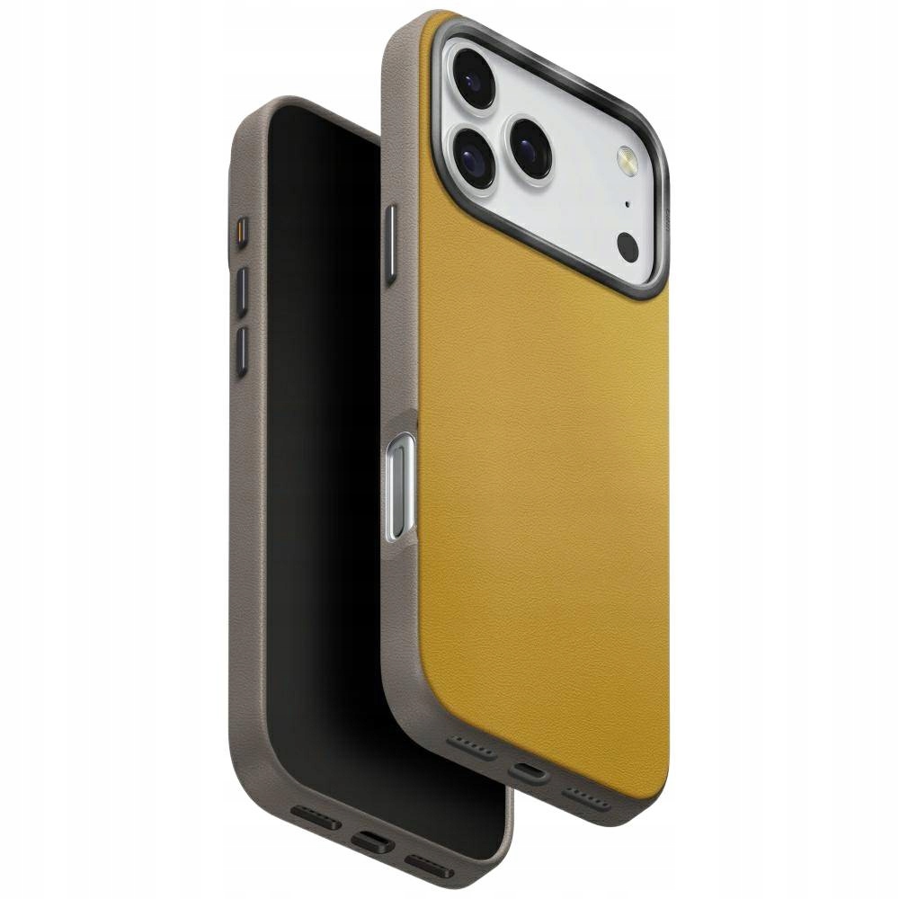 Etui Uniq Lyden Ds do iPhone 17 Pro Max Magclick Charging zółto- szary