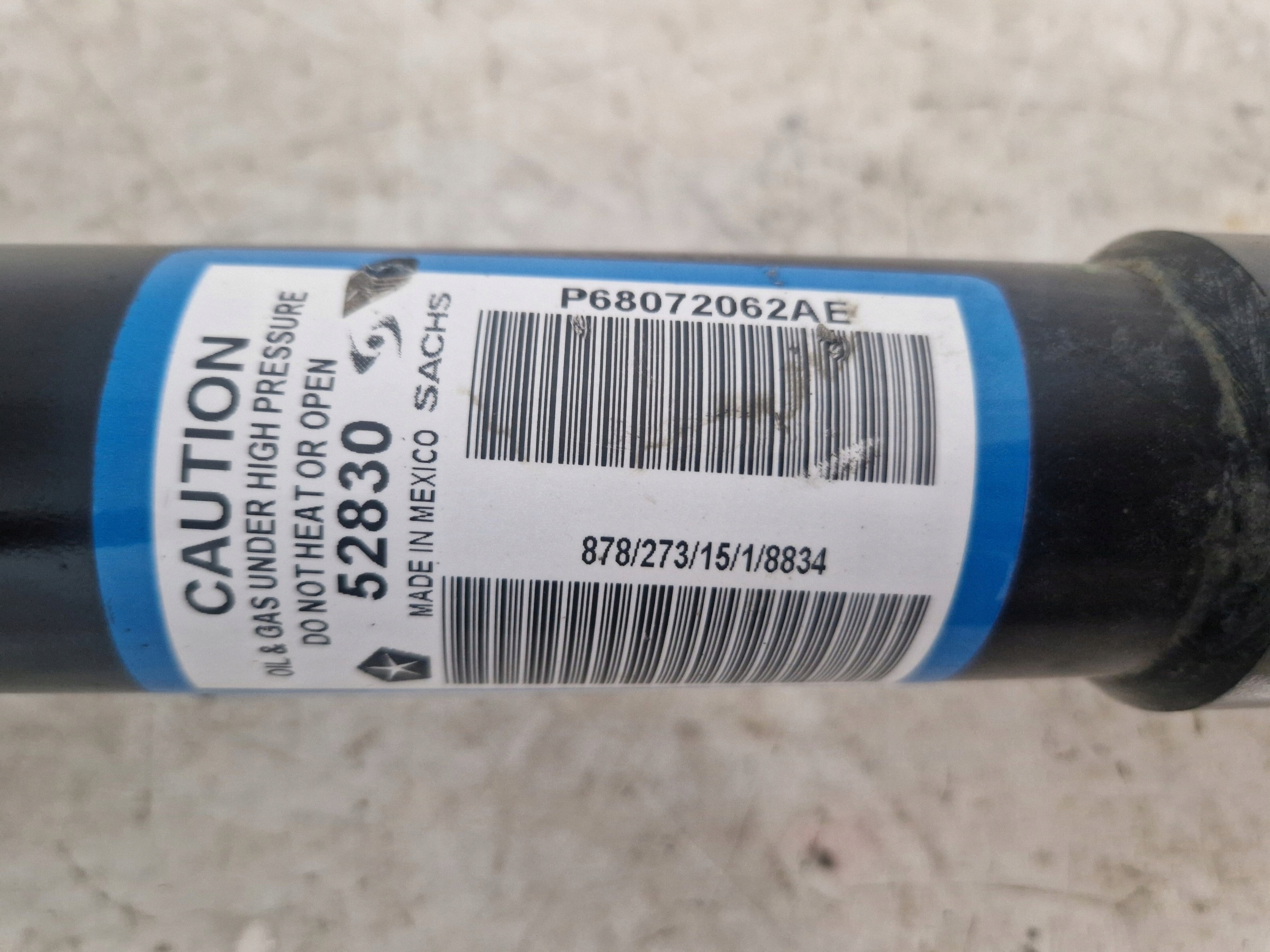DODGE CHARGER 2019 3.6 5.7 shock absorber right front front 68072062AE