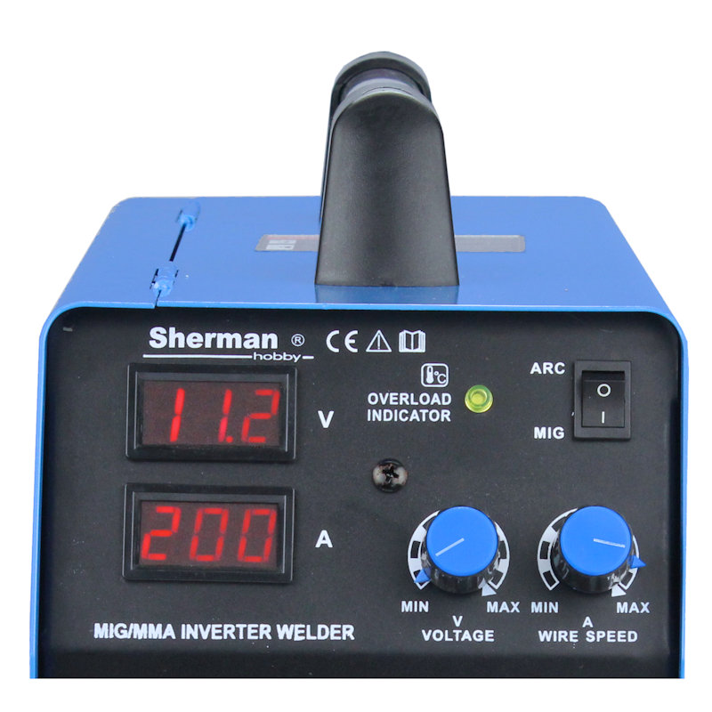 Spawarka MIGOMAT MIG 200 SPEEDY MMA 200A SHERMAN Moc pobierana 8.5 kVA