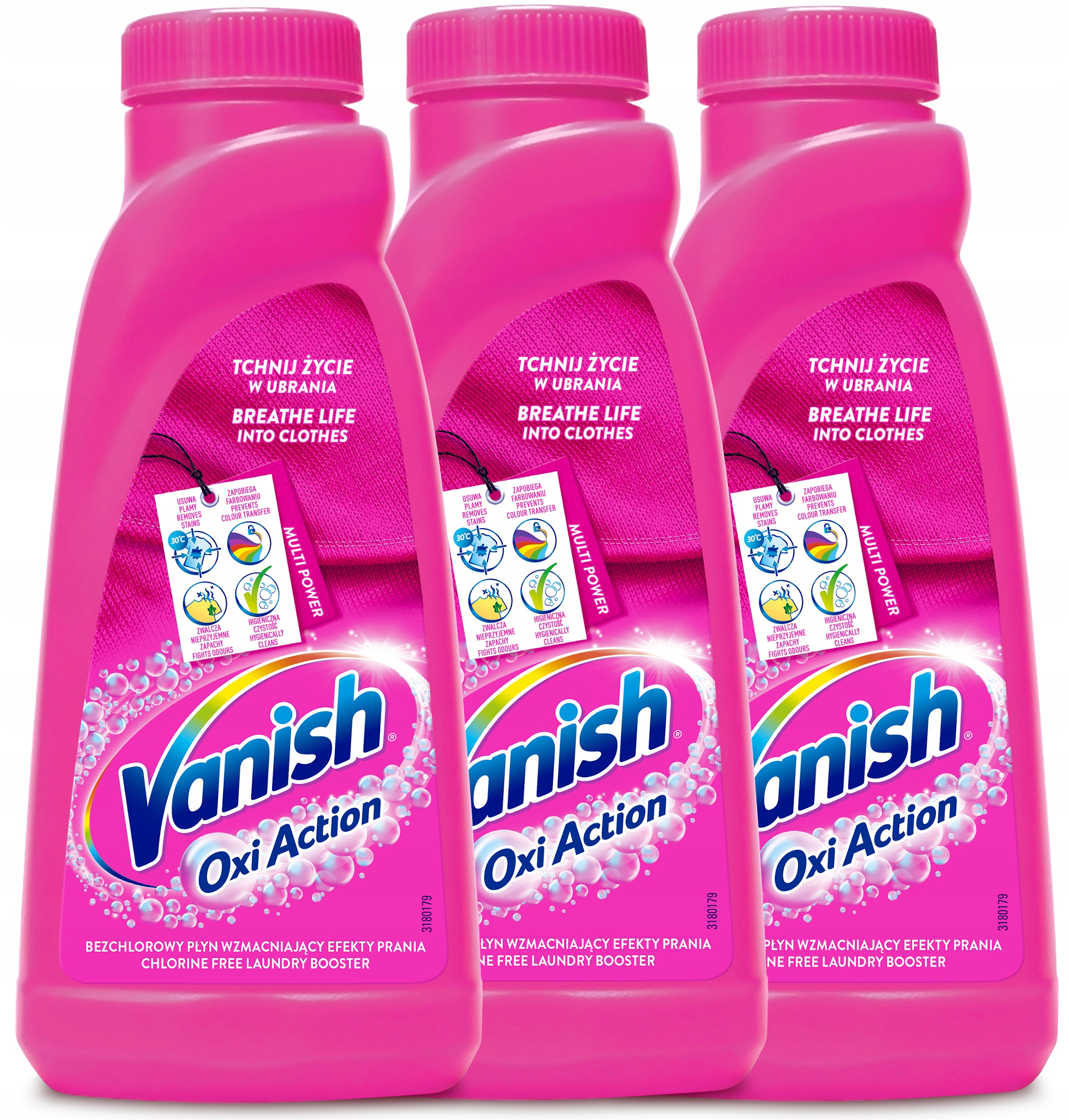 

Vanish Oxi Action Odplamiacz kolor biel 3 x 500ml