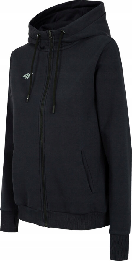 4F BLUZA ROZPINANA Z KAPTUREM CIEPŁA DAMSKA GRANATOWA BLD004B r. S Marka 4F