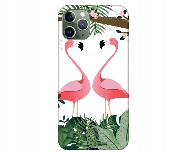 

Etui pokrowiec do iPhone 11 Pro Flamingi lato trop
