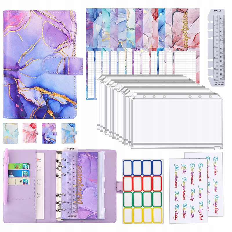 A6 SEGREGATOR BUDŻETOWY ORGANIZER WYDATKÓW ZESTAW