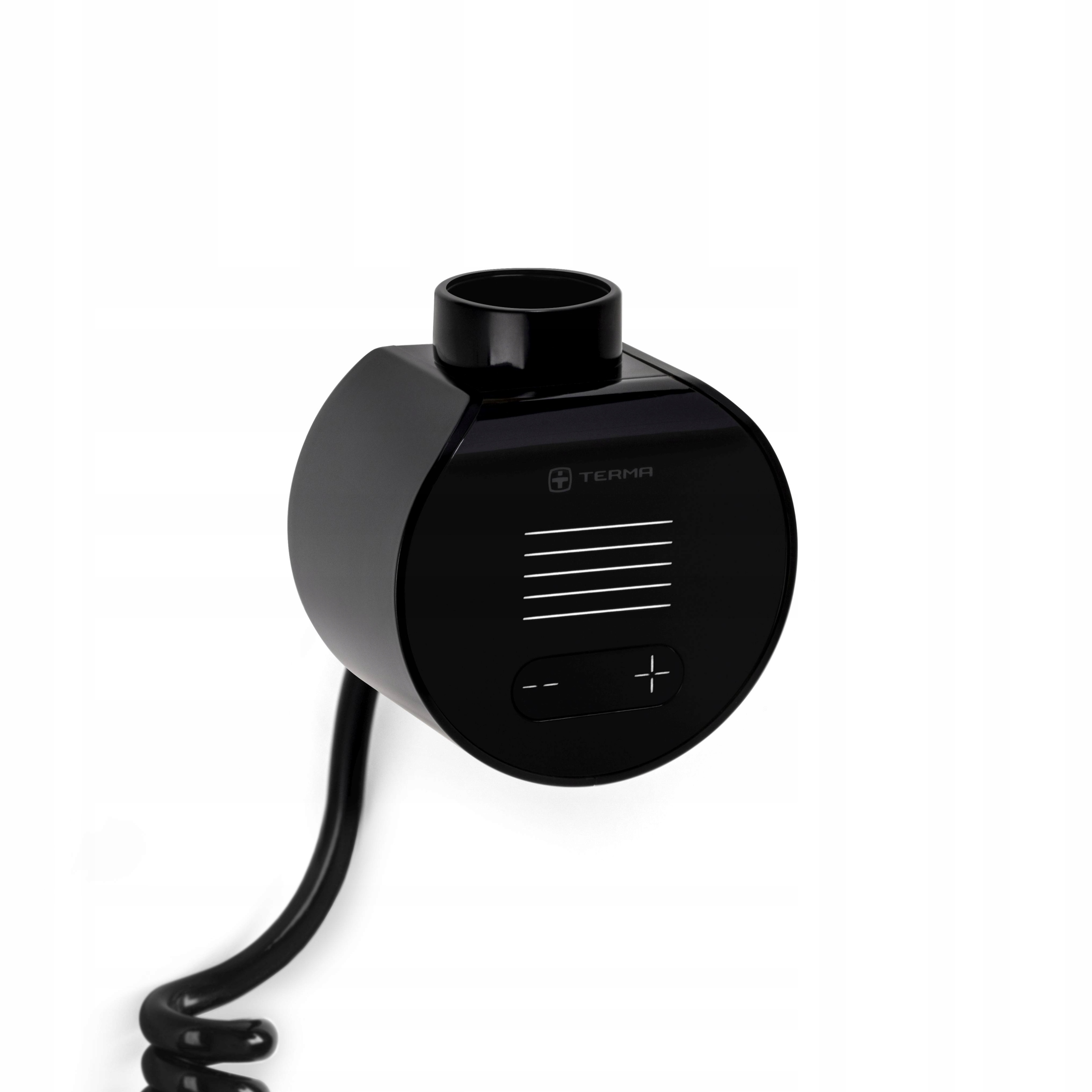 Terma ohrievač Veo Čierna predná časť/Čierna Wi-fi krytka, špirálový kábel, zástrčka
