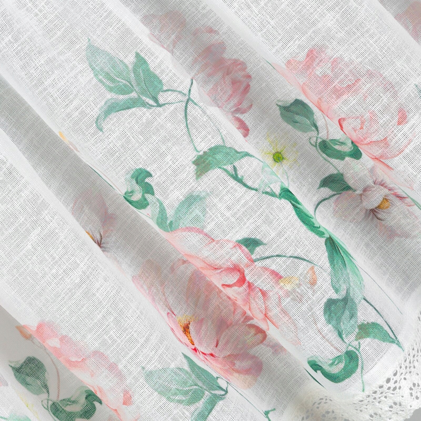 FIRANA GOTOWA ASTEJA NA TAŚMIE 150X60 CM BIAŁY Szerokość produktu 150 cm