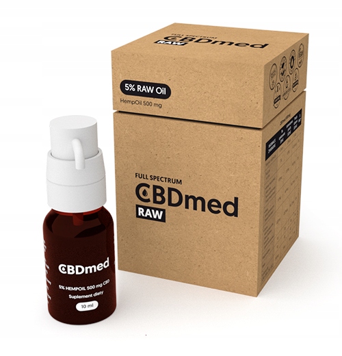 

Olej konopny CBDmed Raw 5% ful spectrum 10 ml