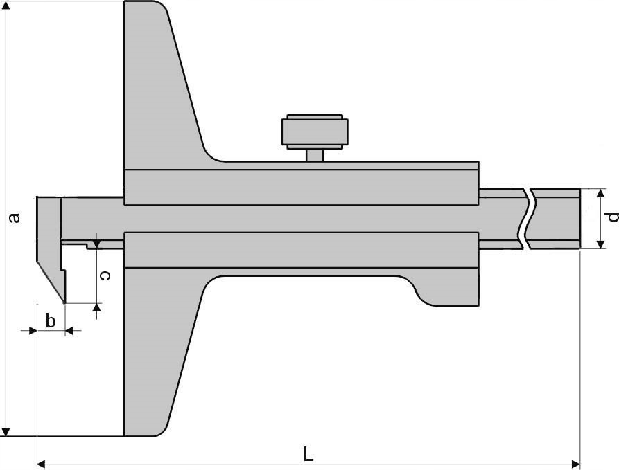 GŁĘBOKOŚCIOMIERZ MAGf 300 x 100mm 0.02 Rodzaj analogowa