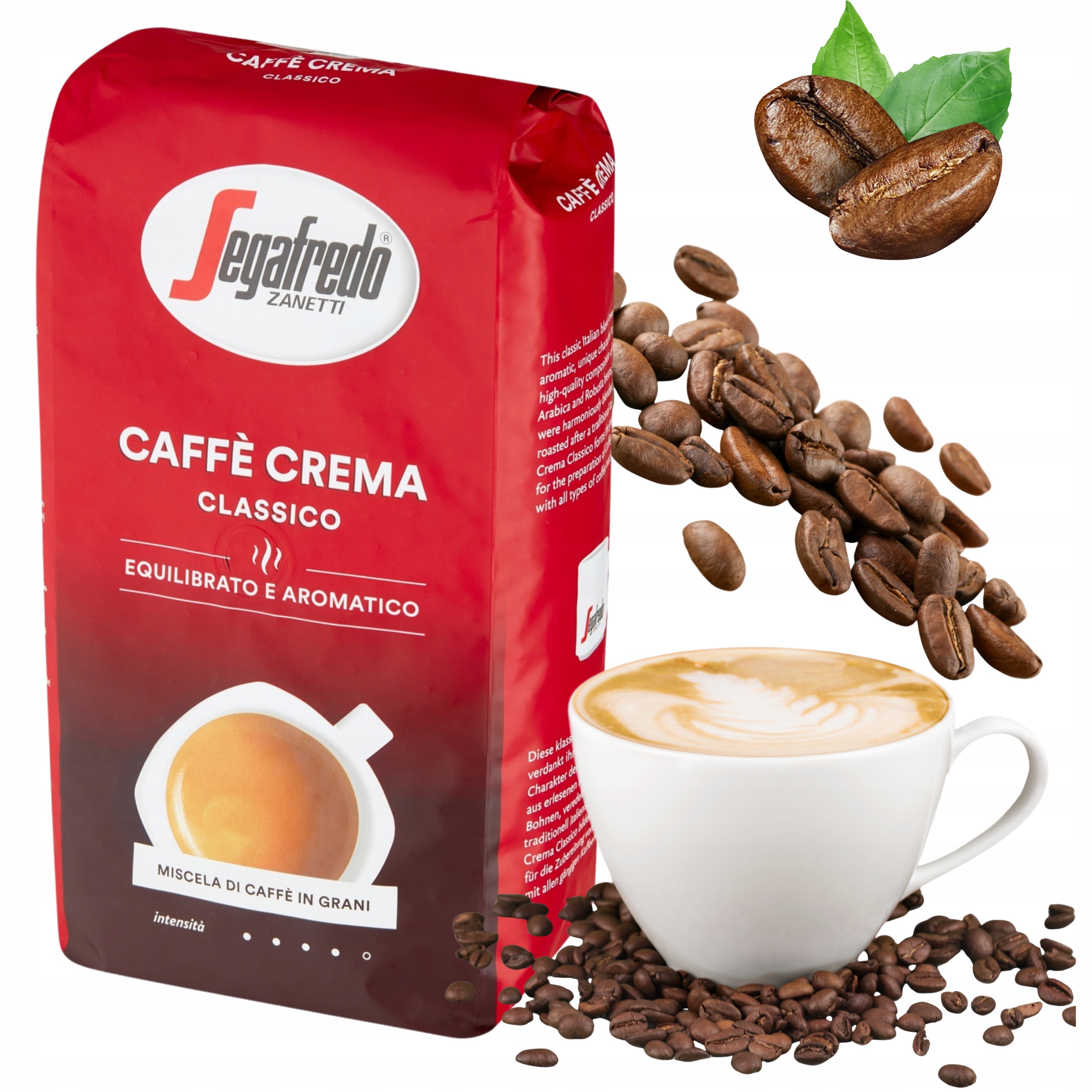 Káva Segafredo Caffè Crema Classico Krémová příchuť 1000 g