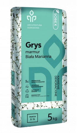 

Sobex Grys Marmur Biały Marianna 5 kg Frakcja 8-16