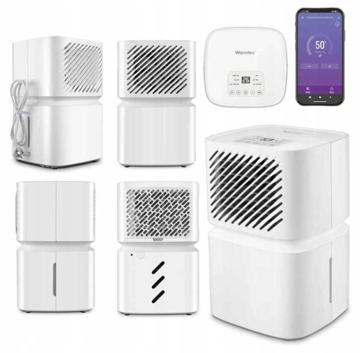 

Osuszacz powietrza Warmtec ODT-12 12L/24H Wi-fi