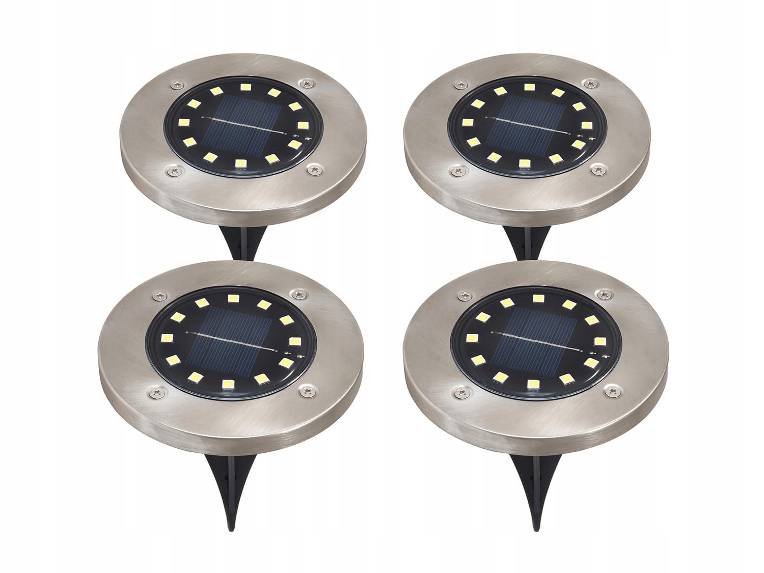 

Lampa Led Solarna 12xSMD Wbijana Ogrodowa - 4 Szt.