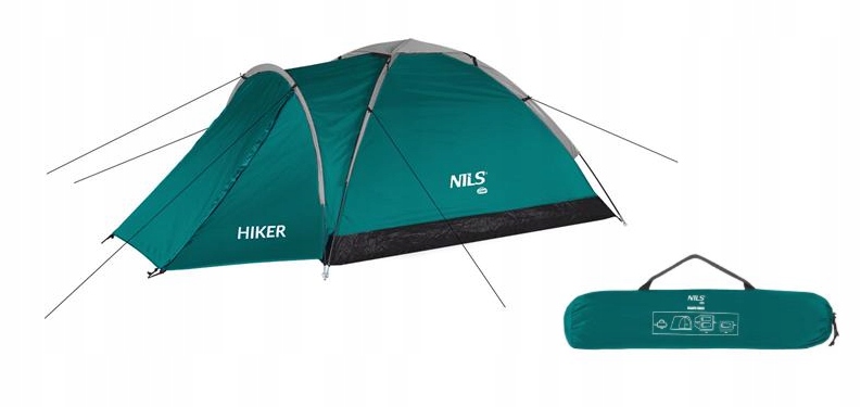 Nils Camp Zelený 2-MÍSTNÝ Turistický Stan Stan Hiker NC6010