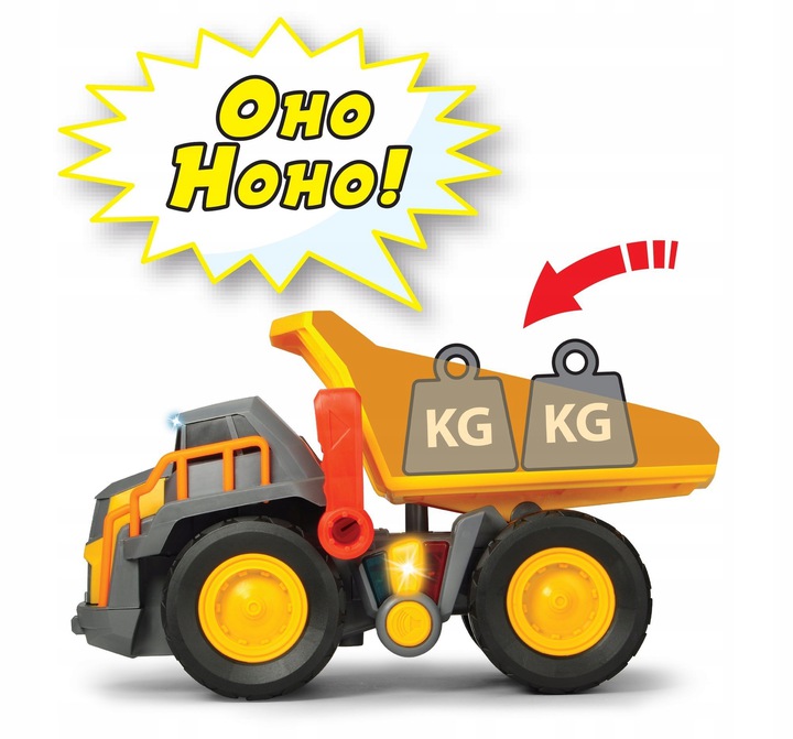 VOLVO wywrotka ciężarówka światło dźwięk koparka Materiał plastik