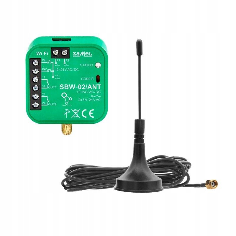 Supla – 2k. bránový ovládač s anténou SBW-02/ANT