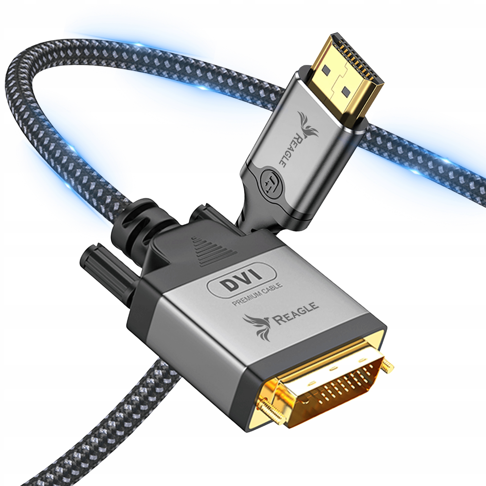 Kabel Hdmi Na DVI 1,5 M Adapter Przejściówka Konwerter Full Hd Do Monitora