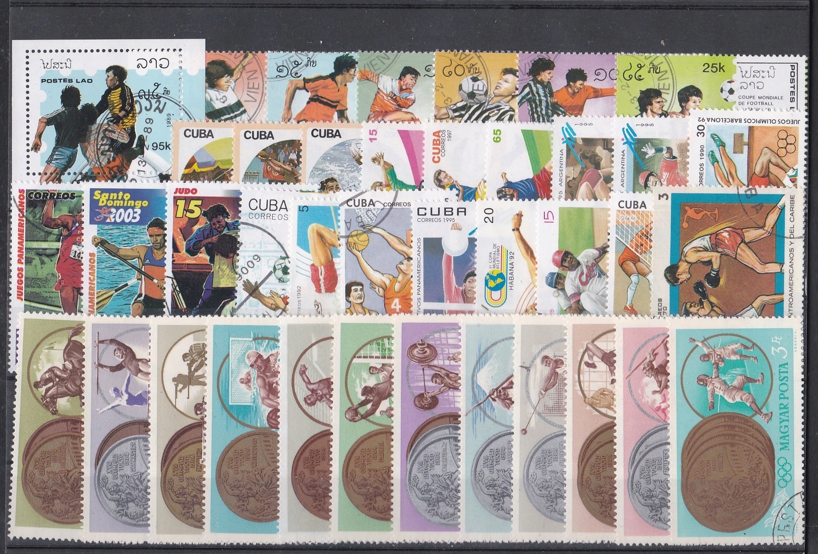 SPORT - znaczki pocztowe, zestaw.