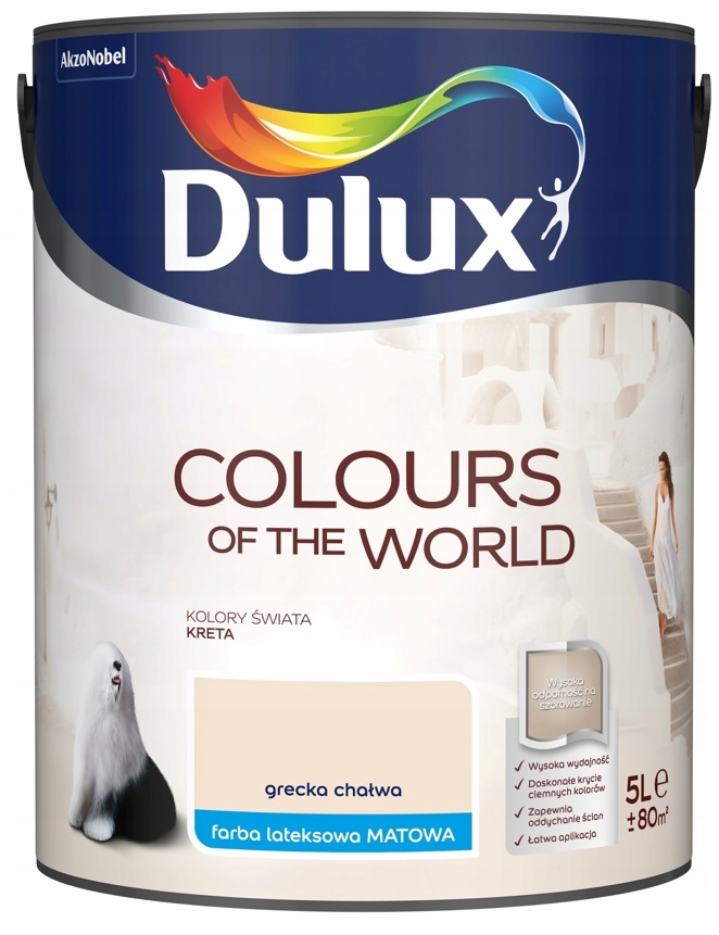 

Farba Dulux Świata- grecka chałwa, 5l